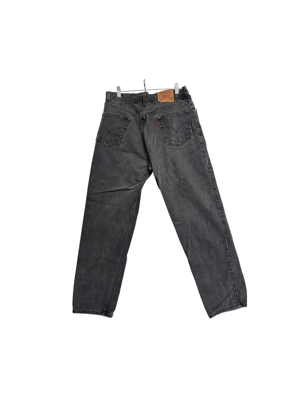 Levis 550 Relaxed Fit Mens Jeans W36 L32 Faded Black Denim Pre-Owned